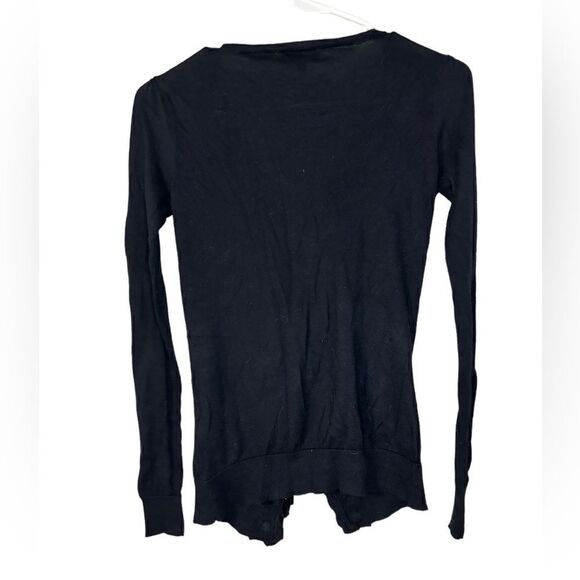 Ted Baker Black Ruffle Button Down Blouse - Picture 2 of 5